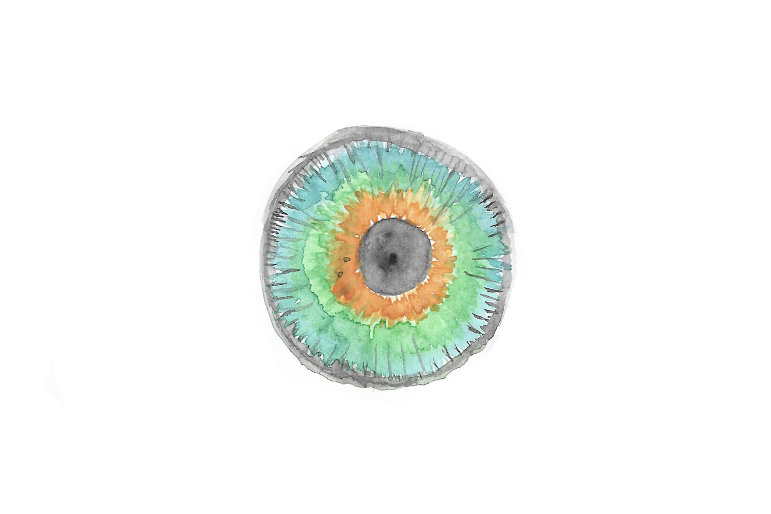 watercolour of Caroline's eye