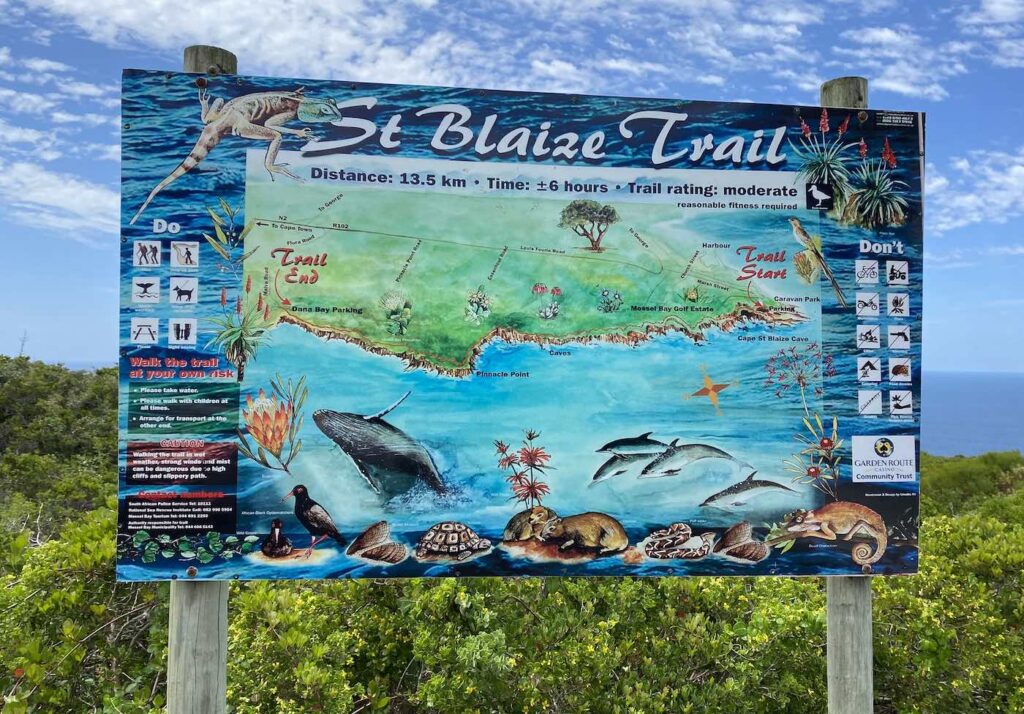 The St Blaize Trail sign