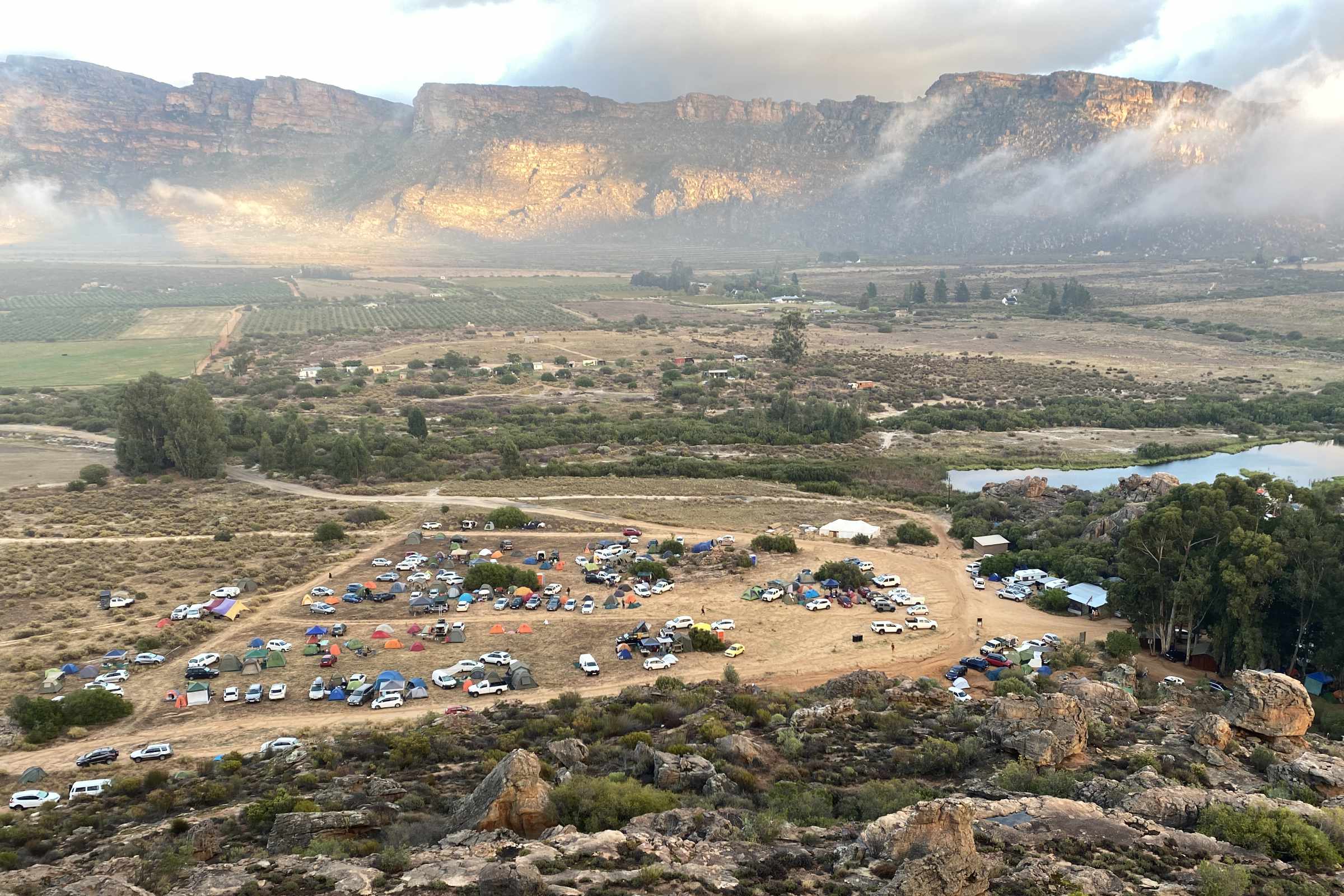 De pakhuys campsite on Easter Weekend