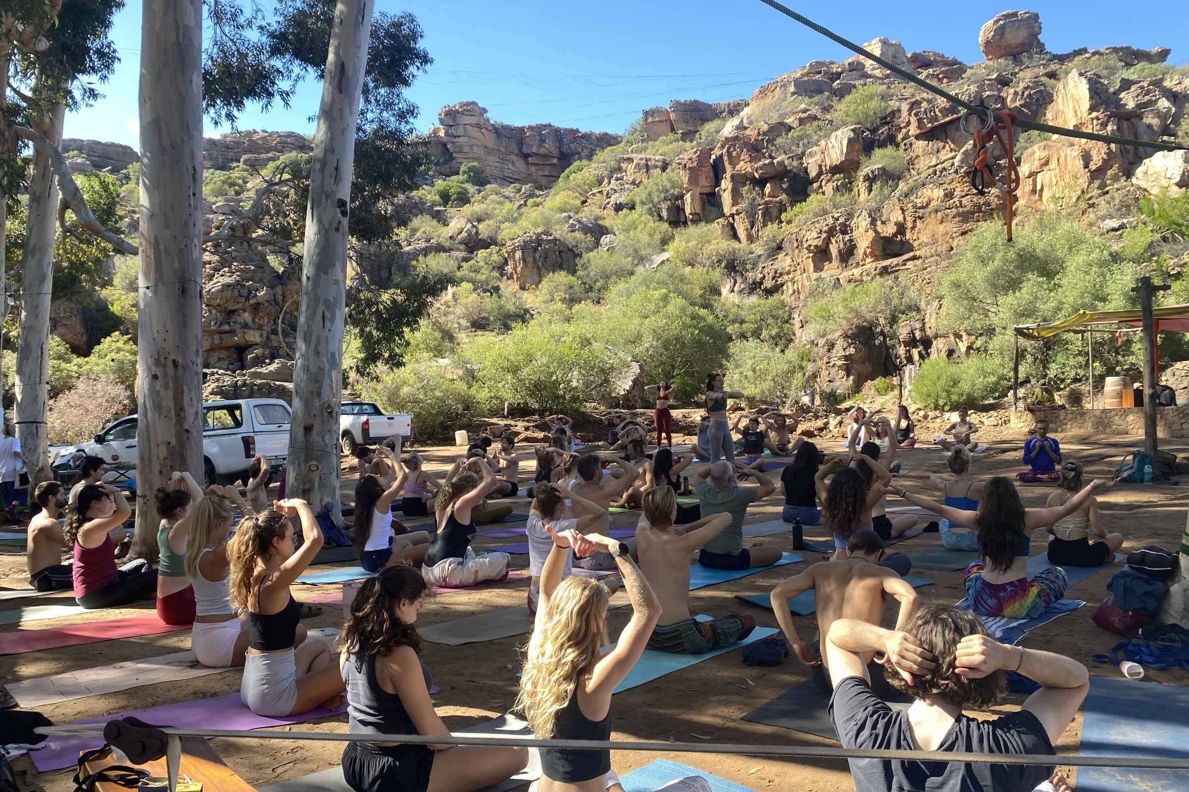 Jungle yoga hosted by Britt